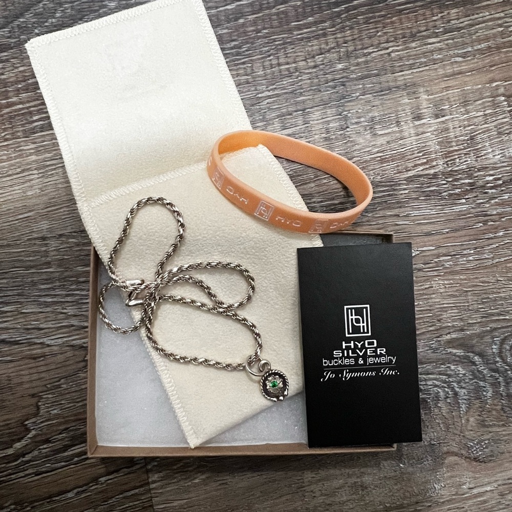 HYO Silver Sterling Silver Necklace with Pendant